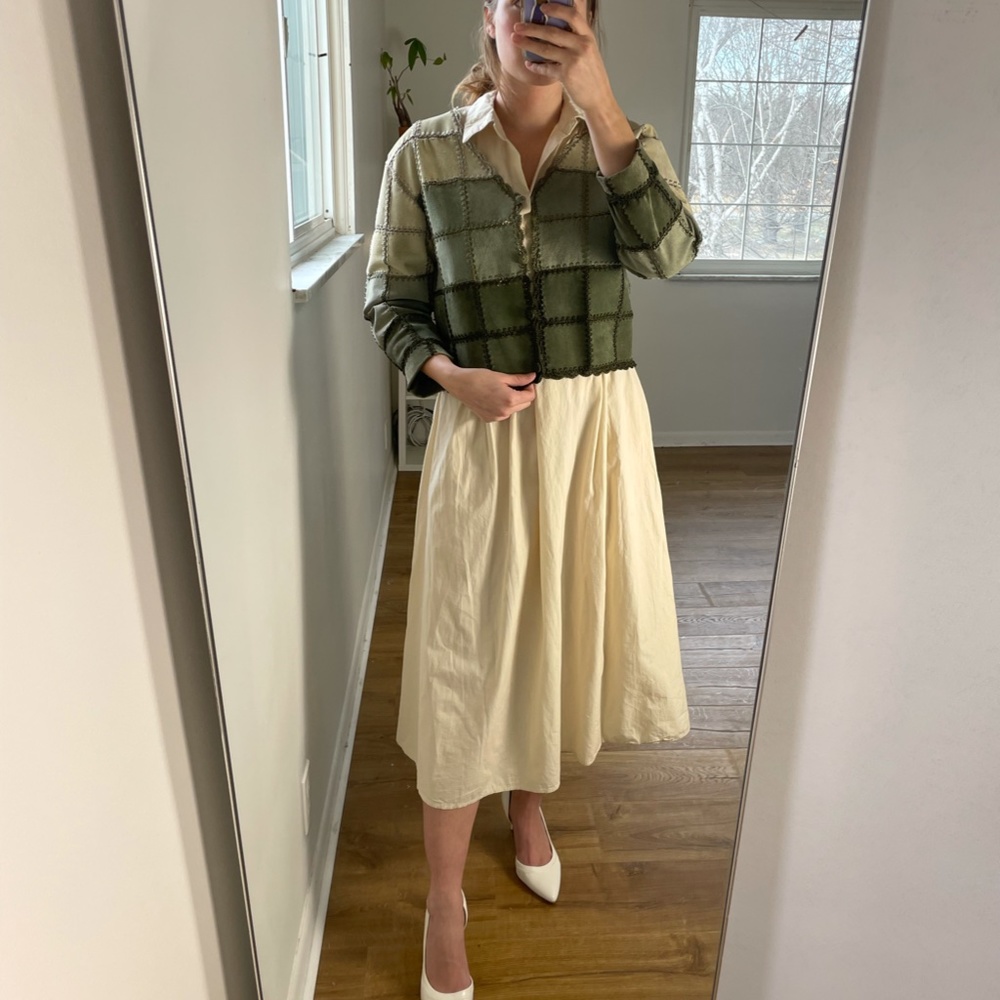 Genuine Leather Patchwork Jacket/ Womens Leather … - image 2